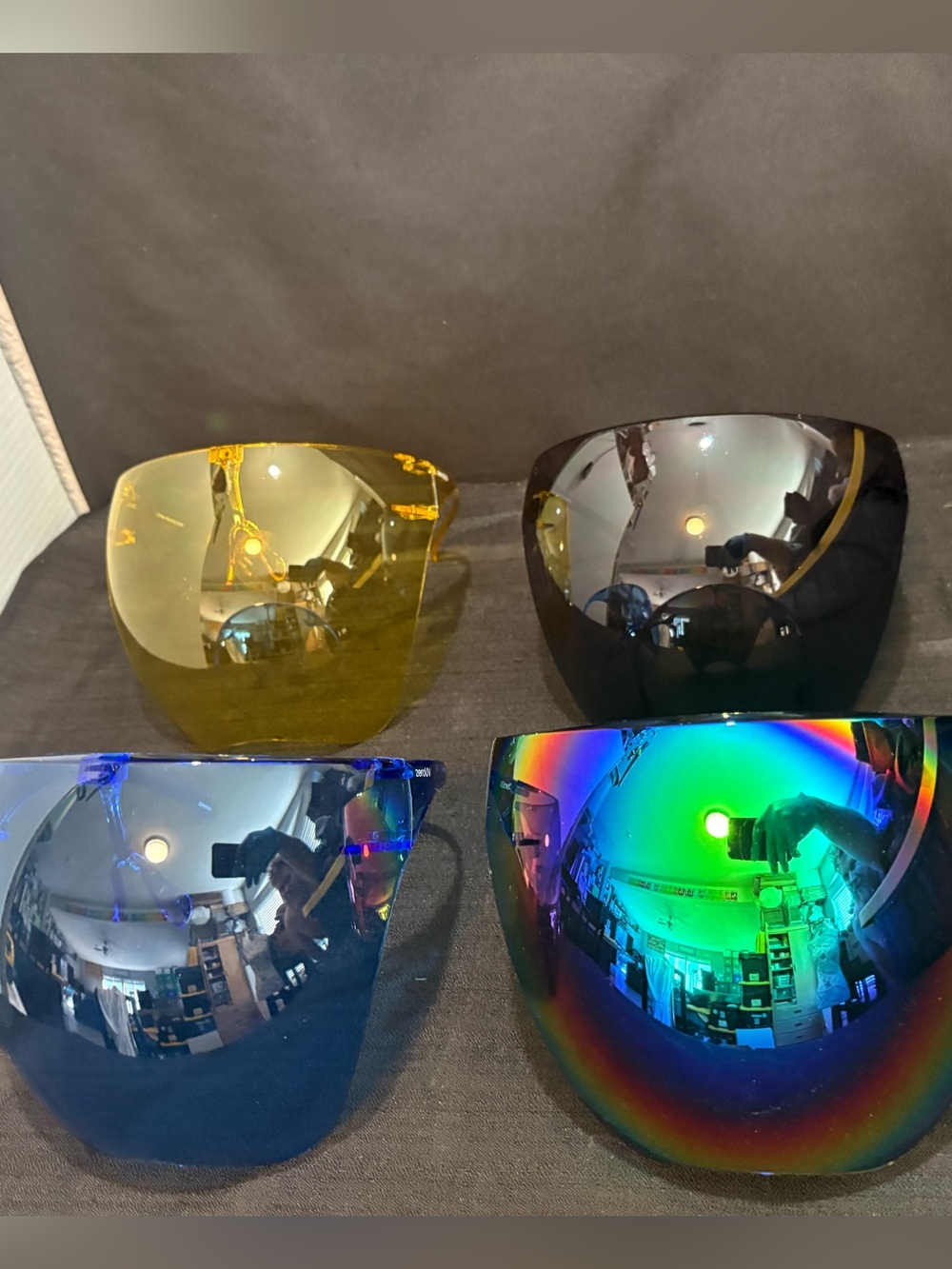 4 ZERO UV oversized full-face shield sunglasses / visor